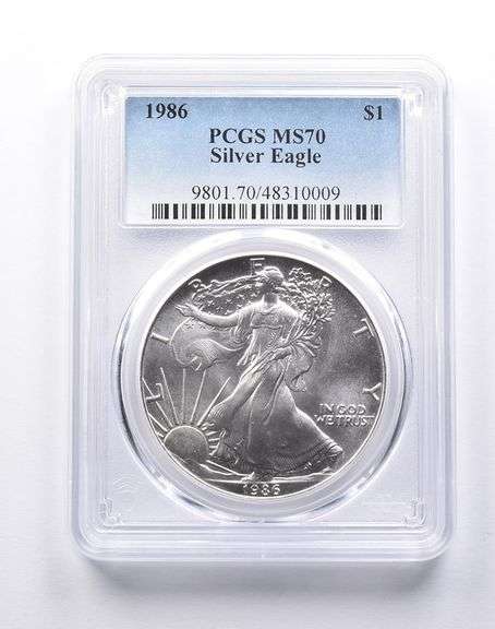 MS70 1986 American Silver Eagle PCGS