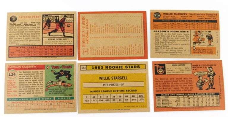 6 Topps Archives Greats Baseball Cards