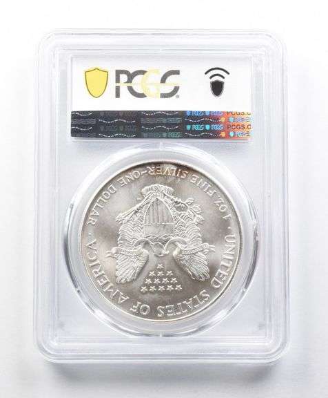 MS69 1998 American Silver Eagle PCGS Peripheral Toning