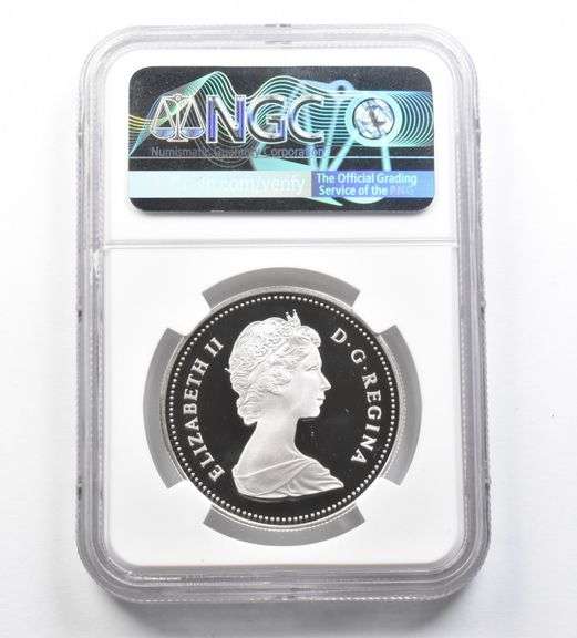 PF70 UCAM 1981 Canada 1 Dollar Silver Trans-Canada Railway NGC