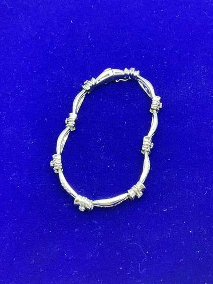CERTIFIED 14K WHITE GOLD DIAMOND BRACELET