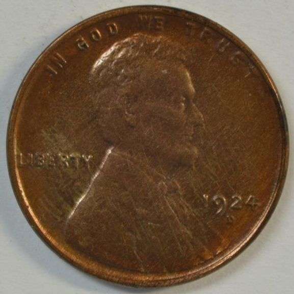 Lovely Reddish-Brown Uncirculated 1924-D. Key date and full strike