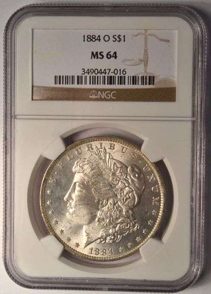 1884-O Morgan Silver Dollar NGC MS64 VAM50 Late Die State
