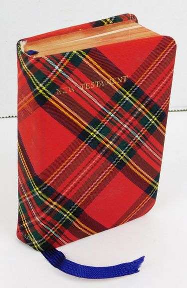 1949 Silk Tartan New Testament