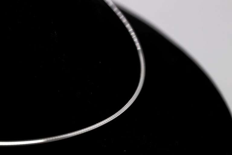 Sterling Silver Round Omega Snake Chain 1.9mm Solid 925 Italy Wire Necklace 18"