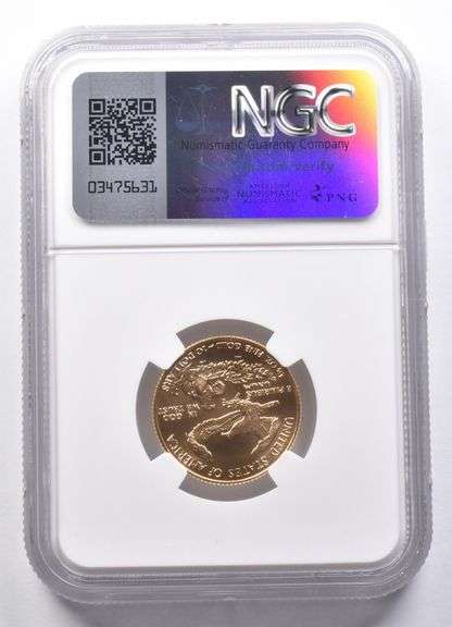 MS70 1986 $10 American Gold Eagle 1/4 Oz Gold NGC