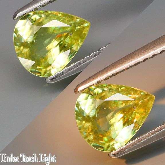 Gorgeous 1.03ct color shifting Russian Sphene