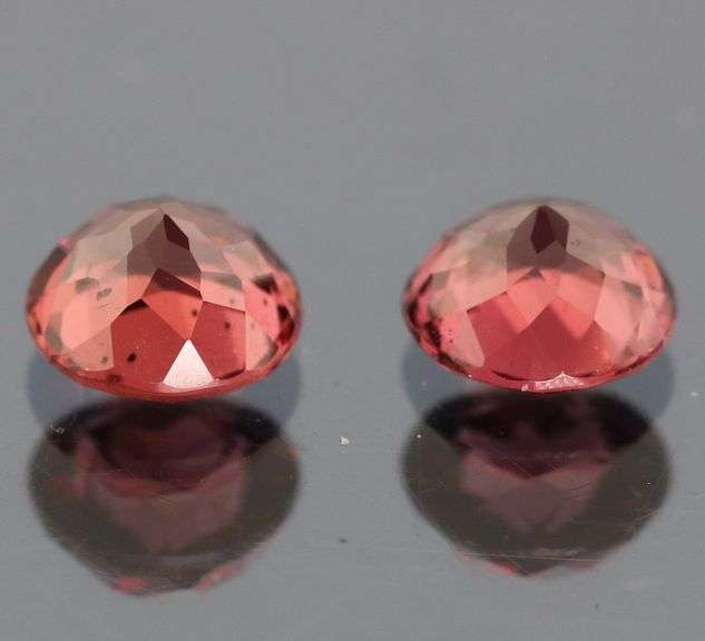 Awesome 2.13ct cherry pink Rhodolite garnet pair