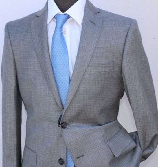 Designer Gray Color Slim Fit Suit, By Galante