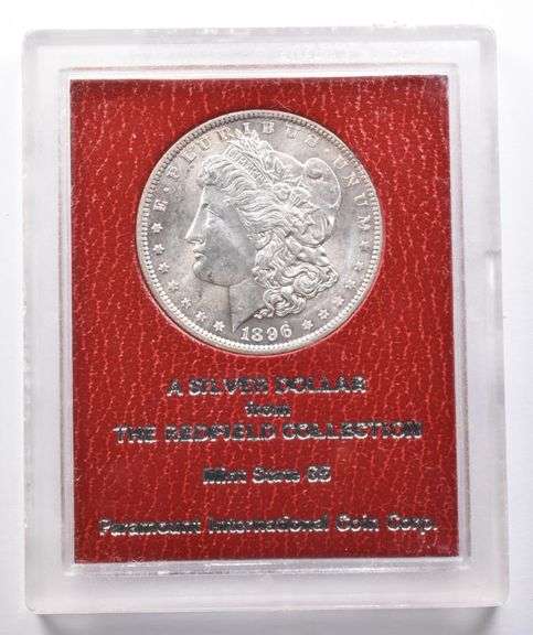 1896 Morgan Silver Dollar Redfield Collection Paramount