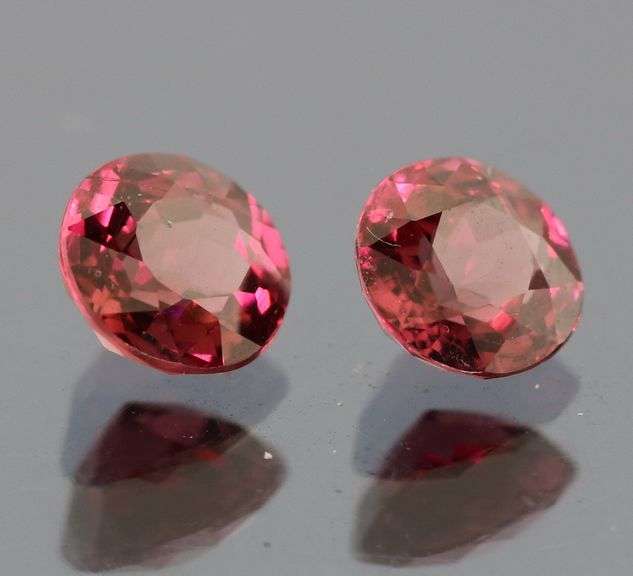 Awesome 2.13ct cherry pink Rhodolite garnet pair