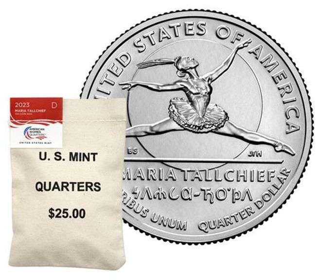 Sealed Bag Of 2023 Maria Tallchief Quarters Denver