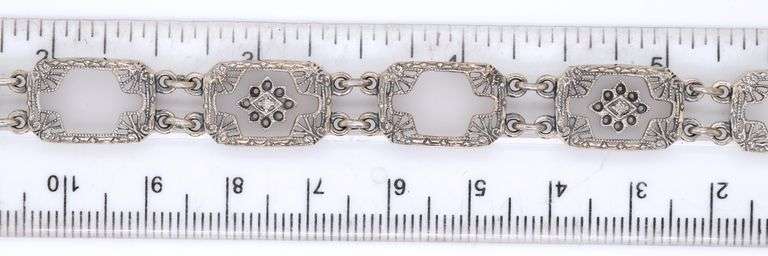 925 Sterling silver bracelet and matching dangle earrings