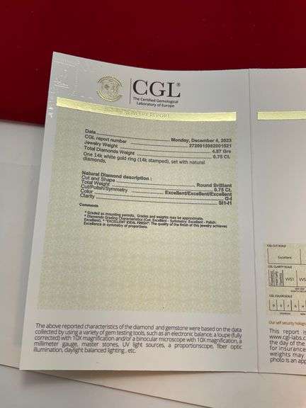 CERTIFIED 14K WHITE GOLD AND DIAMOND BAND. MAN OR WOMAN