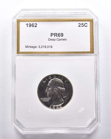 PR69 Deep CAM 1962 Washington Quarter PCI
