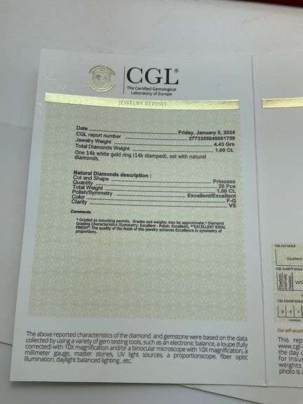 CERTIFIED 14K WHITE GOLD DIAMOND BAND