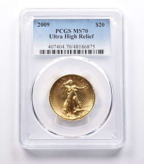 MS70 2009 $20 Ultra High Relief MMIX Gold Coin PCGS