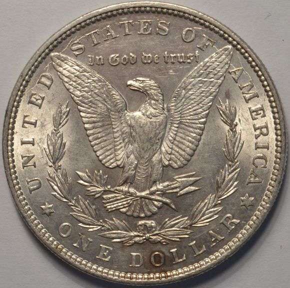1886 Morgan Silver Dollar, Circulated.