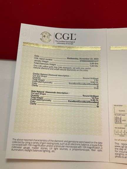 CERTIFIED BRAND NEW 14K YELLOW GOLD DIAMOND ENGAGEMENT RING