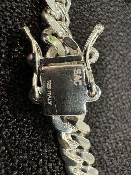 Sterling Silver Solid Miami Cuban Link Chain 5.7mm 925 Italy Box Lock Bracelet 7"