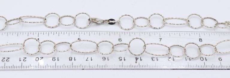 Group lot of vintage 925 sterling silver necklaces