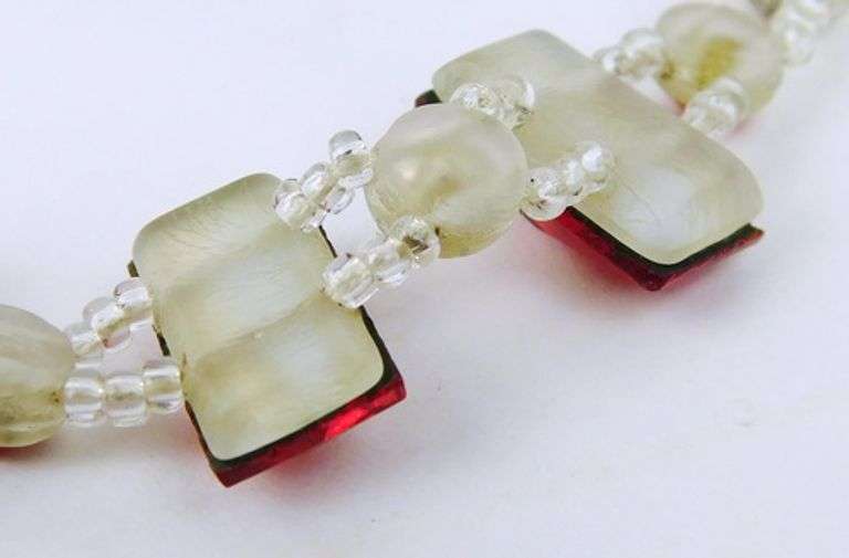 Early Czech Glass Choker Necklace
