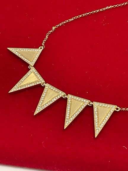 14K YELLOW GOLD DIAMOND NECKLACE