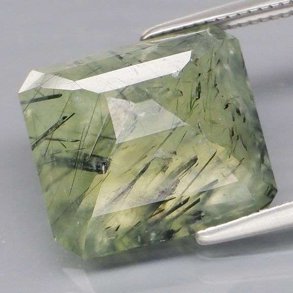 Tremendous 8.27ct rutilated Prehnite