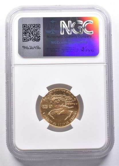 BU 1986 $10 American Gold Eagle 1/4 Oz Gold NGC