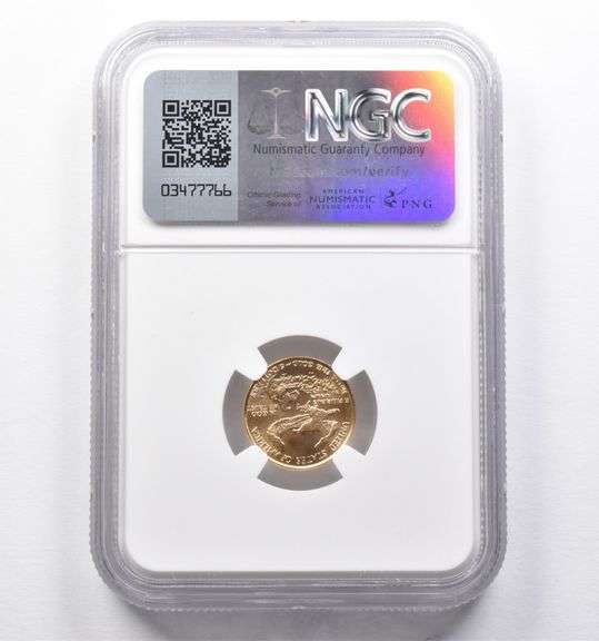 MS70 1988 $5 American Gold Eagle 1/10 Oz Gold NGC