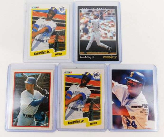 5 Ken Griffey, Jr. Baseball Cards
