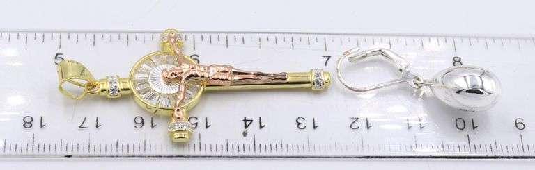 Group lot of vintage 925 sterling silver Misc jewelry