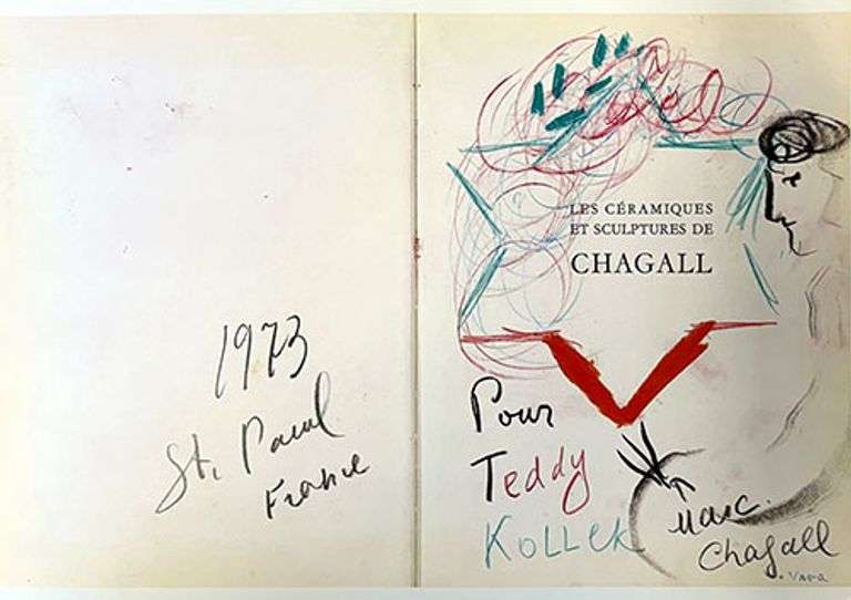 Auction Highlight: Marc Chagall One-Of-A-Kind Crayon and Pastel on Paper