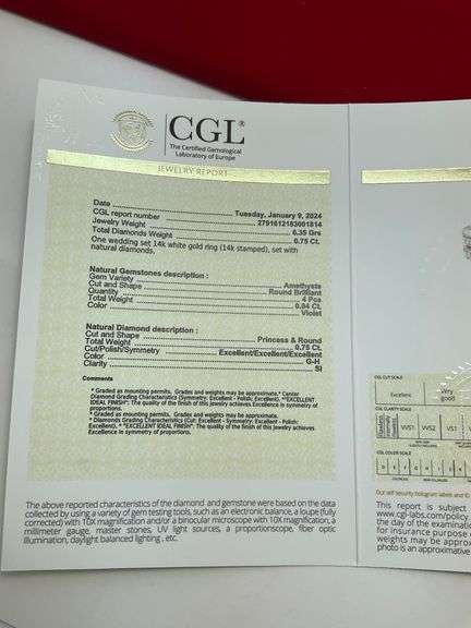 CERTIFIED 14K WHITE GOLD DIAMOND WEDDING SET