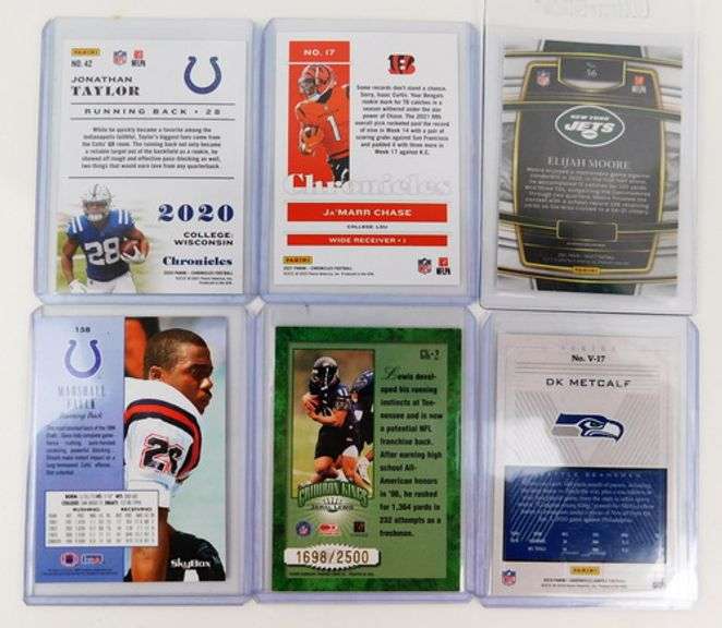 6 NFL Rookie Greats Football Cards
