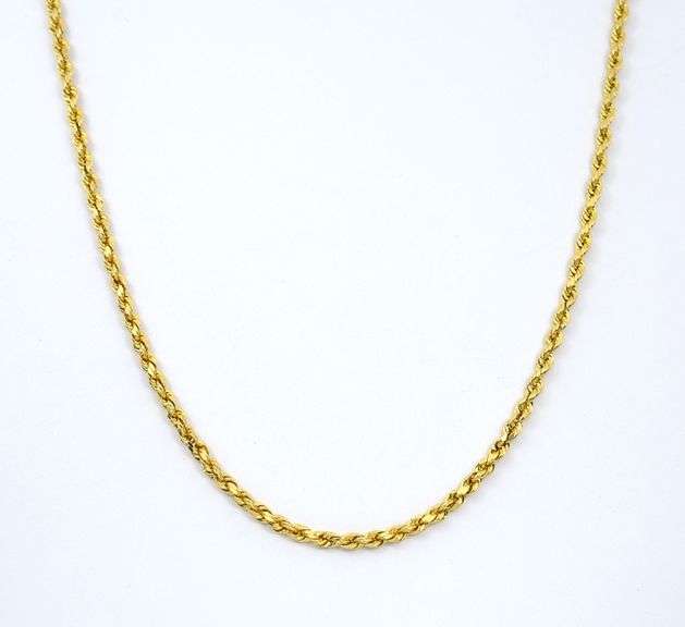Popular Diamond Cut Rope Necklace