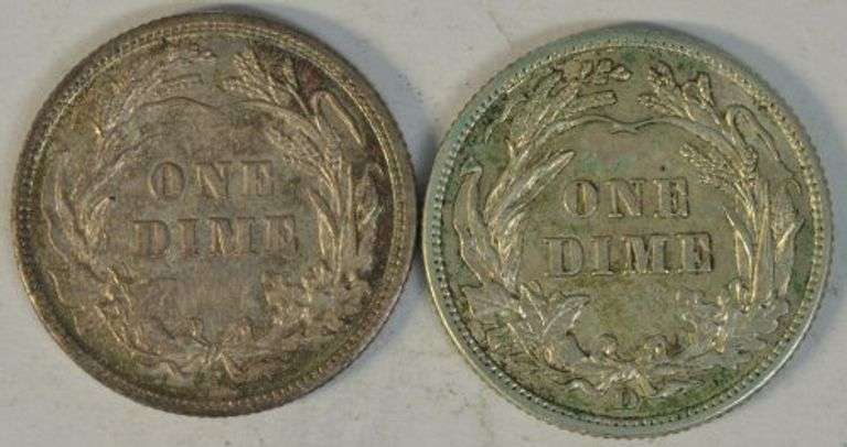 Super Choice and original 1903 & 1912-D Barber Dimes in Unc