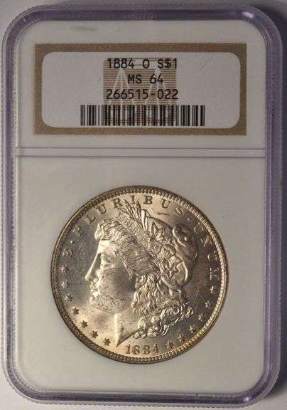 1884-O Morgan Silver Dollar NGC MS64 VAM10 Early Die State