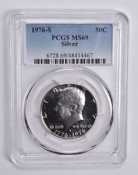 MS69 1976-S Silver Kennedy Half Dollar PCGS Surface Looks Proof! WOW