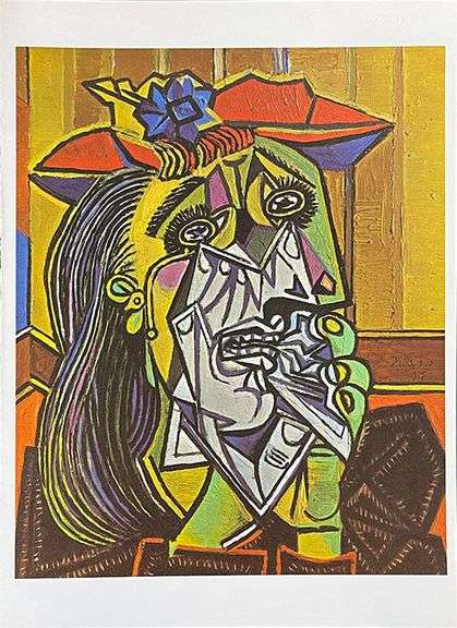 Collectible Vintage Pablo Picasso, Woman Weeping (1937)