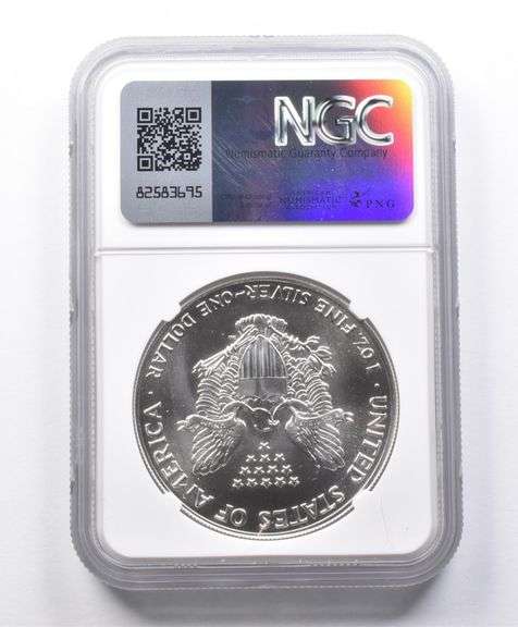 MS70 1987 American Silver Eagle NGC