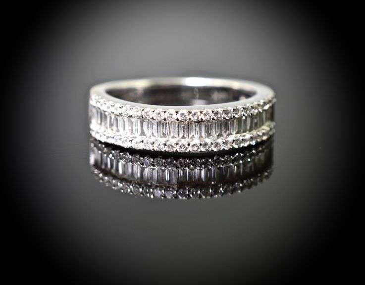 Elegant 14K White Gold and Diamond Band by Effy