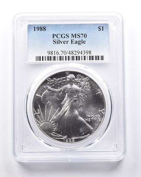 MS70 1988 American Silver Eagle PCGS