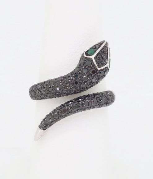 EFFY Black Diamond Snake Ring