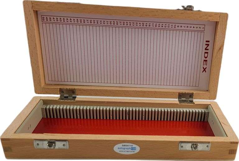 Dexter Cast Autographed Custom Blood Glass Slides Case ACOA