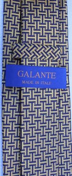 Fine Quality Italian Hand Made Silk Tie By Galante