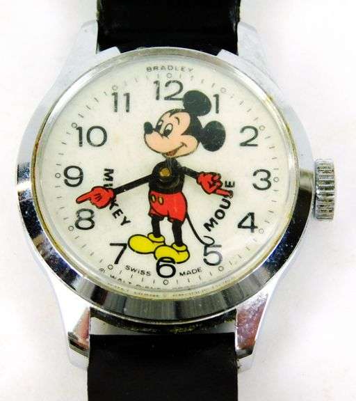 Vintage Swiss Mickey Mouse Watch, Runs