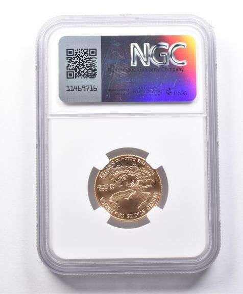 MS70 1998 $10 American Gold Eagle 1/4 Oz Gold NGC