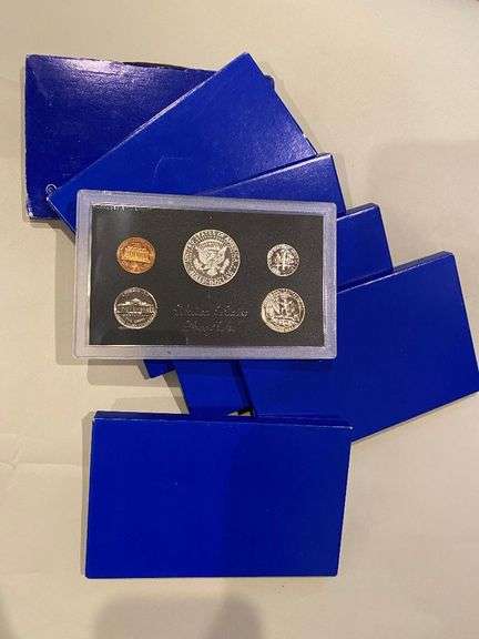 6 1983 US Blue Box Proof Sets