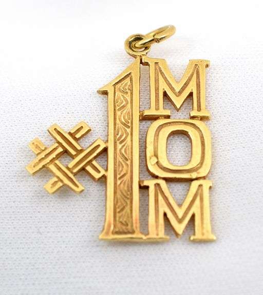 Popular 14K YG #1 Pendant